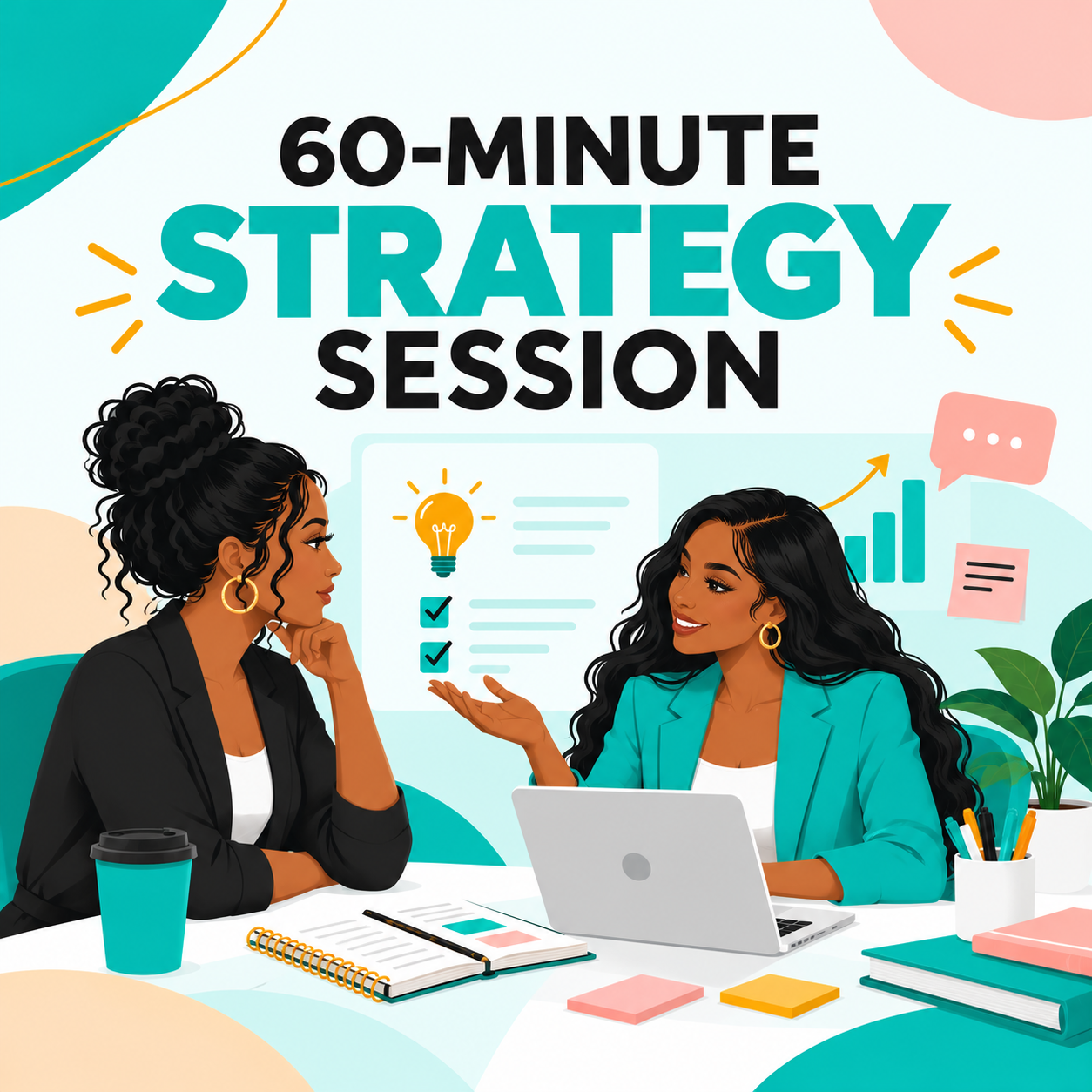 60-Minute Strategy Session illustrated booking graphic